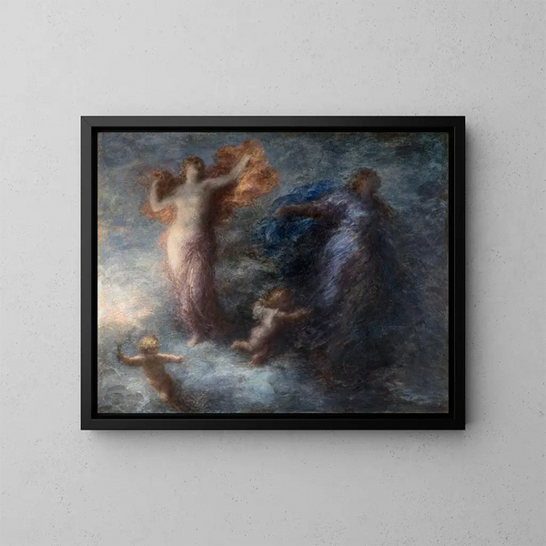 L'Aurore en de Nacht - Henri Fantin-Latour — ingelijst kunstwerk aan de muur