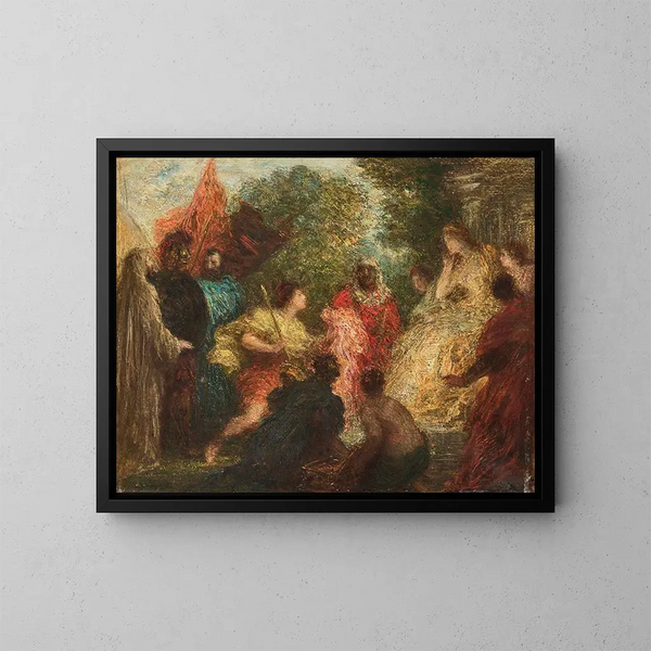 van Het Trojaanse Vrouwen in Carthago - Henri Fantin-Latour — ingelijst kunstwerk aan de muur