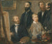 Manet in zijn atelier - Henri Fantin-Latour — weergave van het kunstwerk