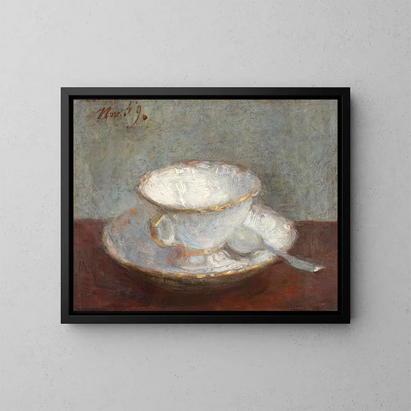 Natuurstudie met kopje - Henri Fantin-Latour — ingelijst kunstwerk aan de muur