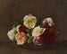 Rozen in een vaas - Henri Fantin-Latour — weergave van het kunstwerk