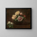 Rozen in een kom - Henri Fantin-Latour — ingelijst kunstwerk aan de muur
