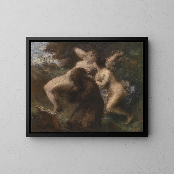 De Verleiding van de Heilige Antonius - Henri Fantin-Latour — ingelijst kunstwerk aan de muur