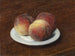 Drie perziken op een bord - Henri Fantin-Latour — weergave van het kunstwerk