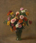 Zinnias - Henri Fantin-Latour — artwork view