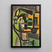 Composition abstraite - Henri Gaudier-Brzeska — ingelijst kunstwerk aan de muur