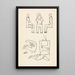 Five Studies of Figures - Henri Gaudier-Brzeska — framed artwork on a wall