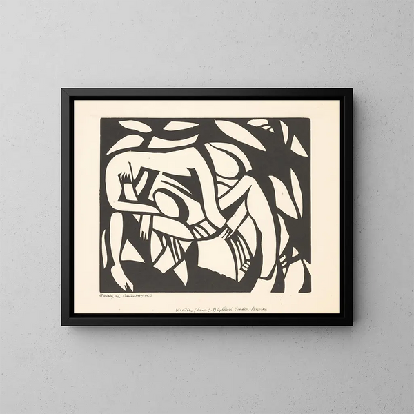 Luchters - Henri Gaudier-Brzeska — ingelijst kunstwerk aan de muur