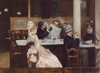 Henri Gervex - Caf Scene In Paris.webp