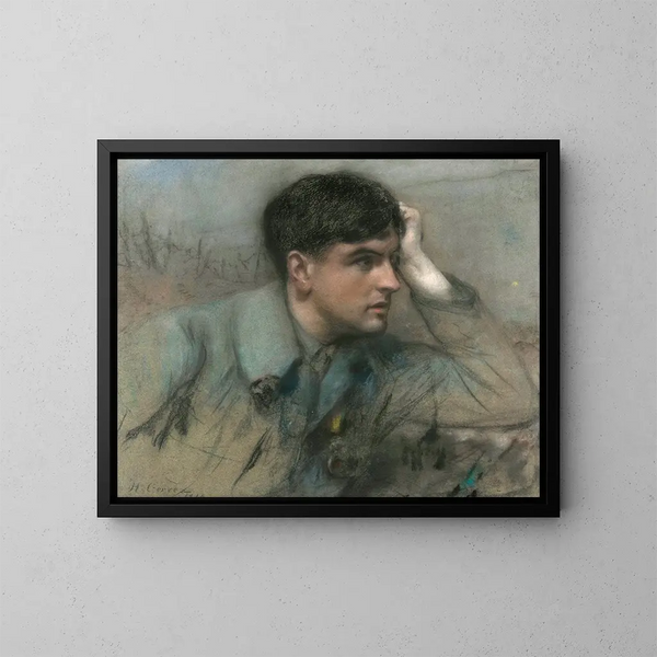 Portret van een officier - Henri Gervex — ingelijst kunstwerk aan de muur