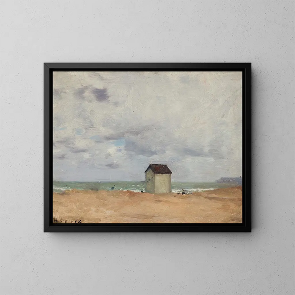 La Plage à Trouville - Henri Gervex — ingelijst kunstwerk aan de muur