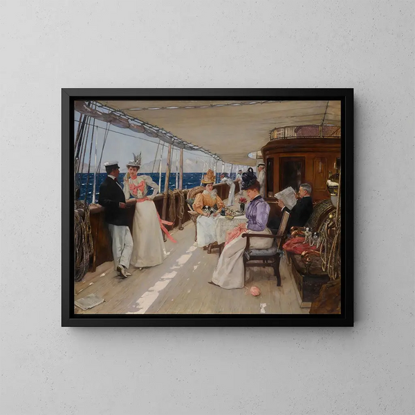 Yachting in het archipel - Henri Gervex — ingelijst kunstwerk aan de muur