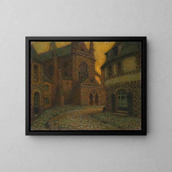 L'église de Tréguier - Henri Le Sidaner — ingelijst kunstwerk aan de muur