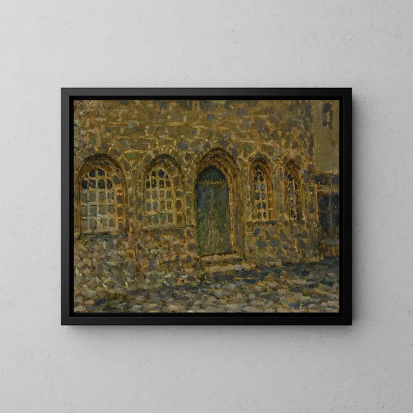 Oud huis van Tréguier schilderij - Henri Le Sidaner — ingelijst kunstwerk aan de muur
