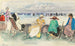 Vrouw met zeilboten - Henri Lebasque — weergave van het kunstwerk