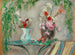 Bloemen op een terras tafel - Henri Lebasque — weergave van het kunstwerk