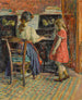 De leeuw van de piano Marthe en Nono - Henri Lebasque — weergave van het kunstwerk