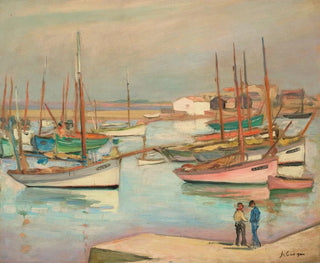 Henri Lebasque - Maisons sur le port  lle dYeu.webp