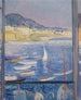 Stad Villefranche-sur-Mer, open raam op de haven - Henri Lebasque — weergave van het kunstwerk