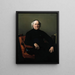 Jean Louis Gabriel, rector van Saint-Merri - Henri Lehmann — ingelijst kunstwerk aan de muur