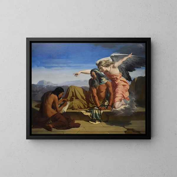 Henri Lehmann — ingelijst kunstwerk aan de muur