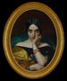 Portret van Clémentine, Mme Alphonse Karr - Henri Lehmann — weergave van het kunstwerk