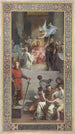 Les ambassadeurs de Haroun al-Rachid offrent les clefs du Saint-Sépulcre à Charlemagne - Henri Léopold Lévy — artwork view