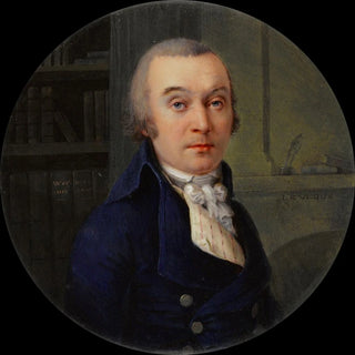 Henri Lvque - Portrait dhomme dans une bibliothque.webp