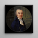 portret van een man in een bibliotheek - Henri Lvque — ingelijst kunstwerk aan de muur