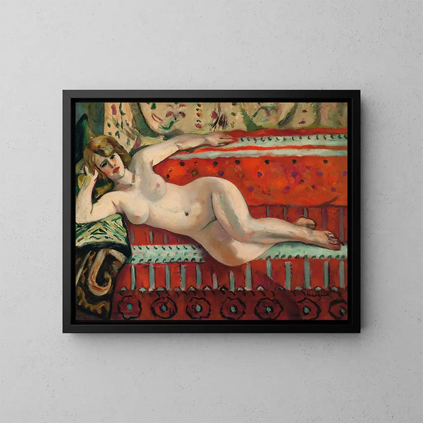L'odalisque Grenouillette - Henri Manguin — ingelijst kunstwerk aan de muur