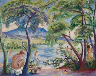 Henri Manguin - Paysage aux baigneuses Colombier.webp