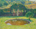 Bassin en zuidwestelijke pergola van het park van Marquayrol - Henri Martin — weergave van het kunstwerk