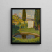 Bassin west van het Marquayrol-park met uitzicht op de Henri Martin-atelier - Henri Martin — ingelijst kunstwerk aan de muur