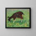 Geit in een bloemenveld - Henri Martin — ingelijst kunstwerk aan de muur