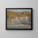 Vijf vissers en hun boot die op het strand in Collioure is aangespoeld - Henri Martin — ingelijst kunstwerk aan de muur