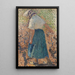 Jonge vrouw in de wijngaarden - Henri Martin — ingelijst kunstwerk aan de muur