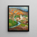 Labastide-du-Vert in de lente vanuit de tuin van Marquayrol - Henri Martin — ingelijst kunstwerk aan de muur