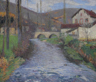 Henri Martin - Lcole et le pont sur le vert  LabastideduVert.webp