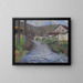 L'école et le pont sur le vert Labastide-du-Vert - Henri Martin — ingelijst kunstwerk aan de muur