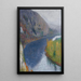 Le Lot aan de voet van de kliffen van Saint-Cirq-Lapopie - Henri Martin — ingelijst kunstwerk aan de muur