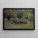 Marquayrol het bassin met de taxusbomen - Henri Martin — ingelijst kunstwerk aan de muur