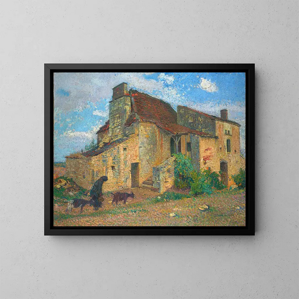 Landschapschilderij van het platteland - Henri Martin — ingelijst kunstwerk aan de muur