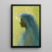 Profil au voile - Henri Martin — ingelijst kunstwerk aan de muur