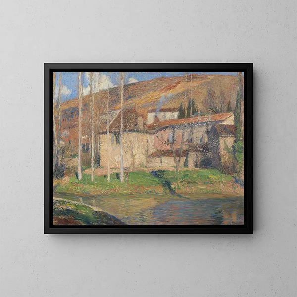 Vue van Labastide-du-Vert, Midi-Pyrénées - Henri Martin — ingelijst kunstwerk aan de muur