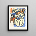 Marie-José in gele jurk - Henri Matisse — ingelijst kunstwerk aan de muur