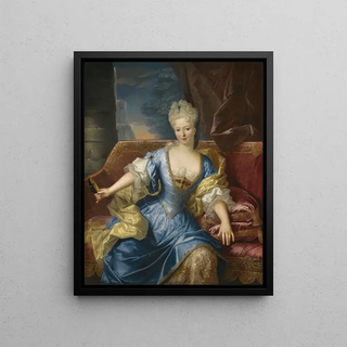 Henri Millot - Portrait Of A Lady Seated On A Canap.webp