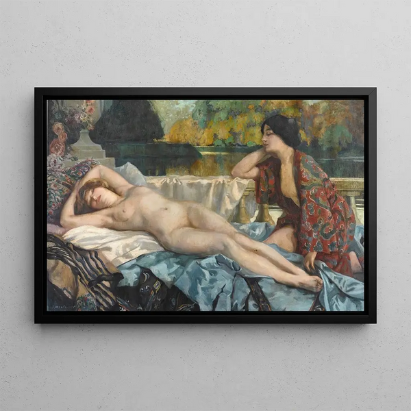 Henri Montassier - Repos Au Bord Du Lac.webp