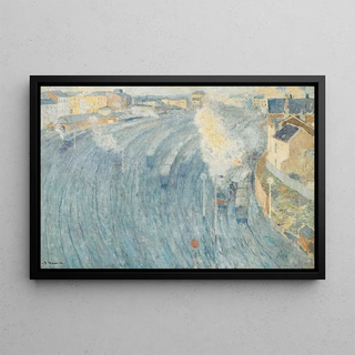 Henri Ottmann - Gare Du Luxembourg Dans La Brume Du Matin.webp