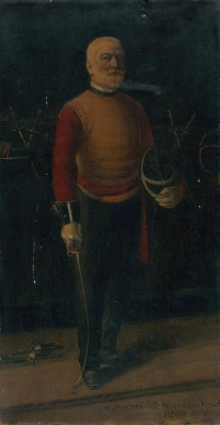 Henri Petit - Autoportrait en matre darmes.webp