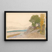 Buis-les-Baronnies, de Ouvèze - Henri Rivière — ingelijst kunstwerk aan de muur
